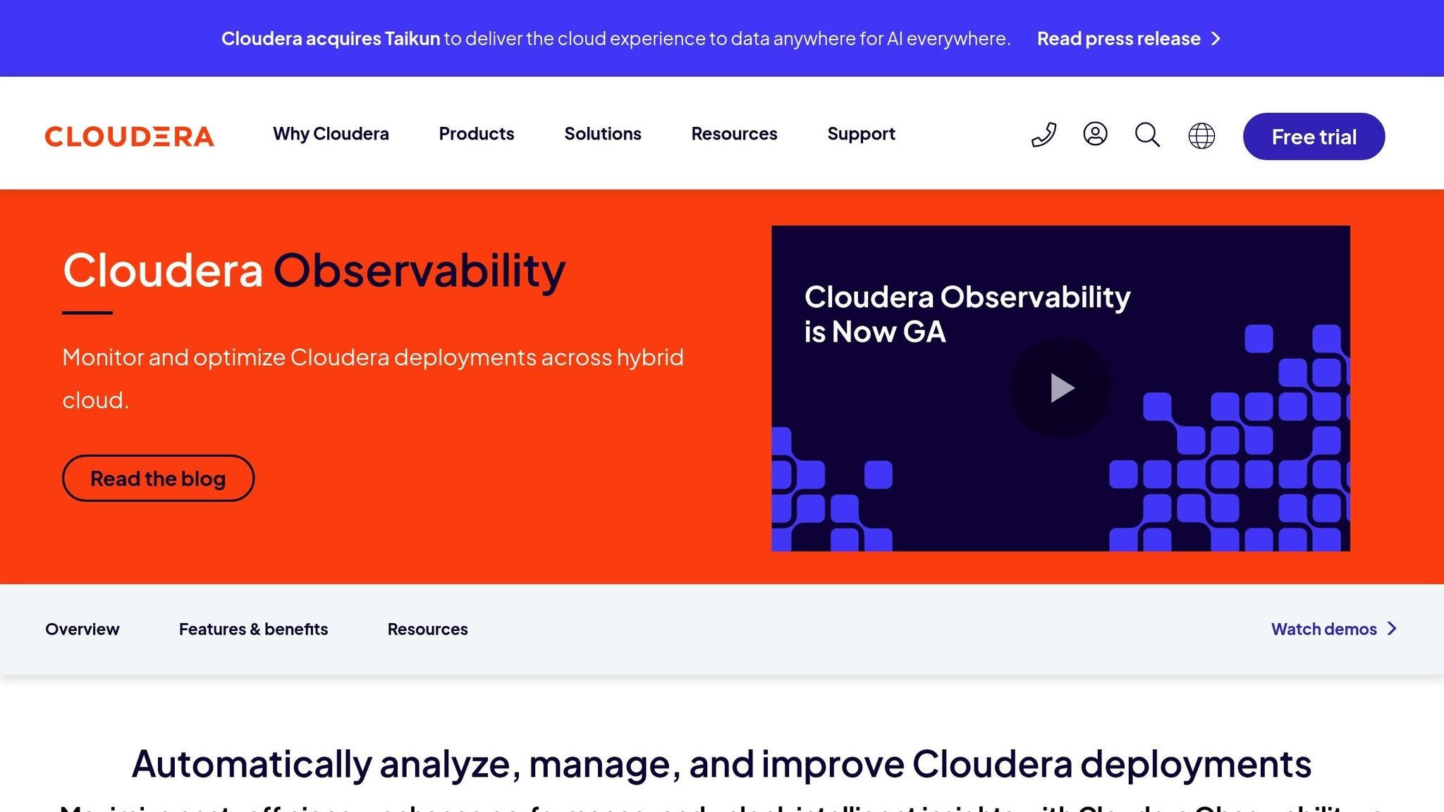 Cloudera Observability