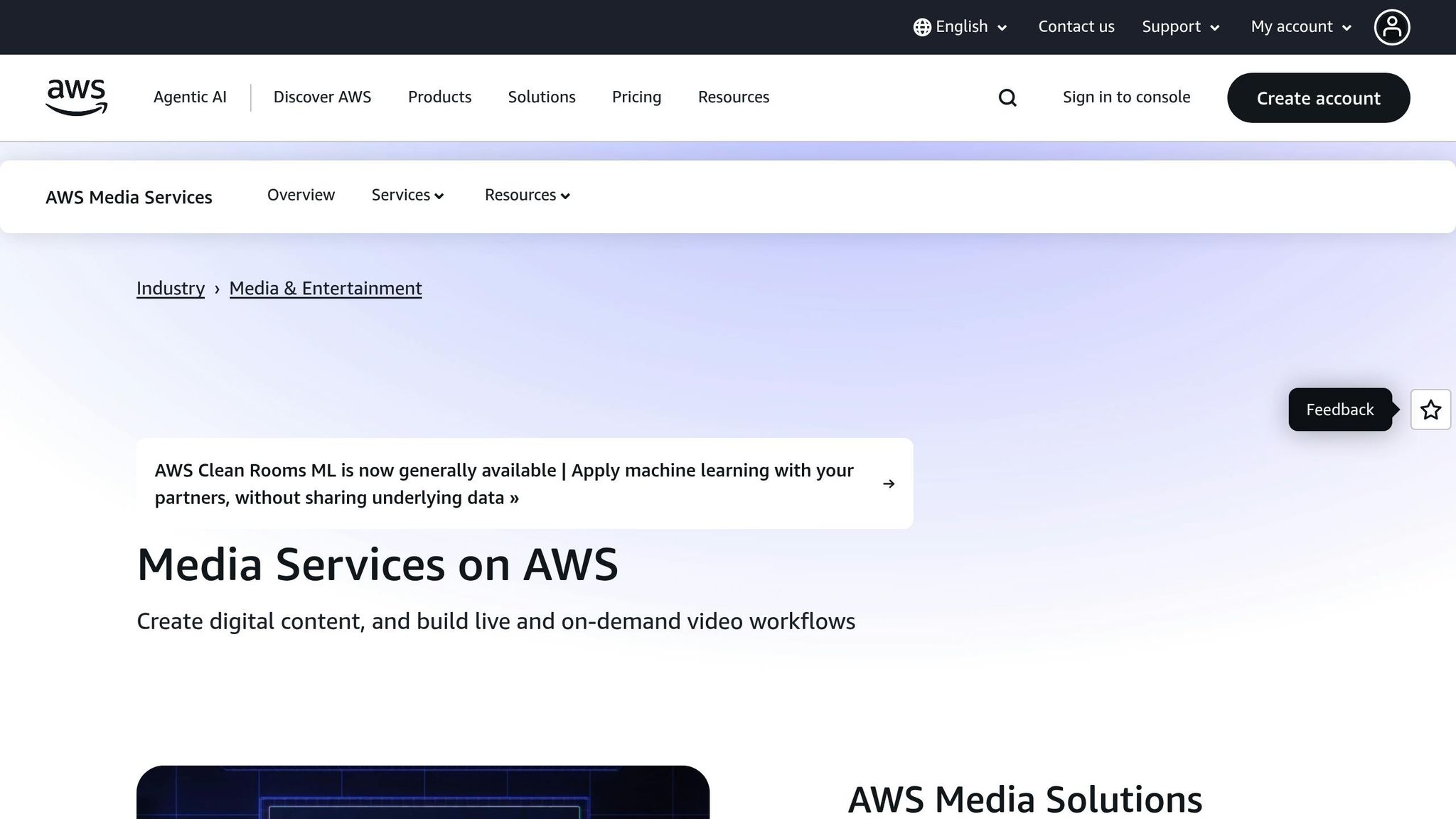 AWS MediaServices