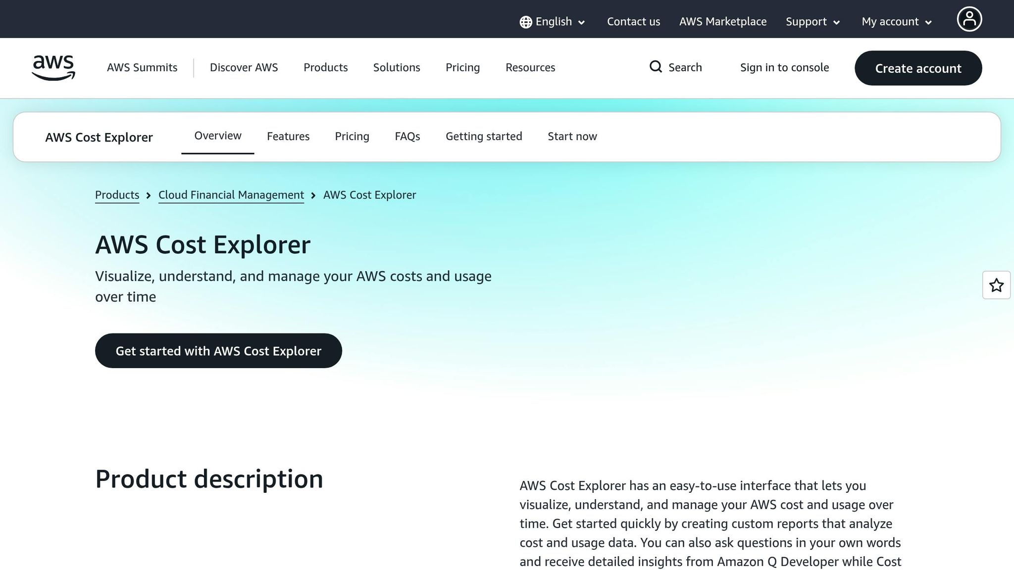 Cost Explorer