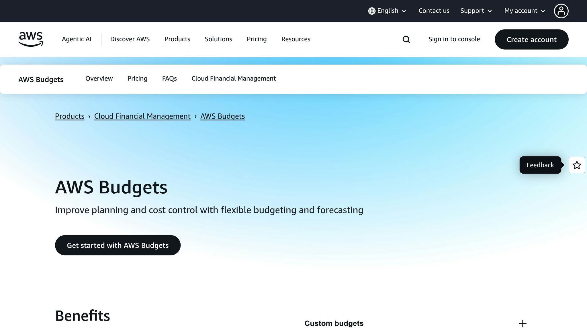 AWS Budgets