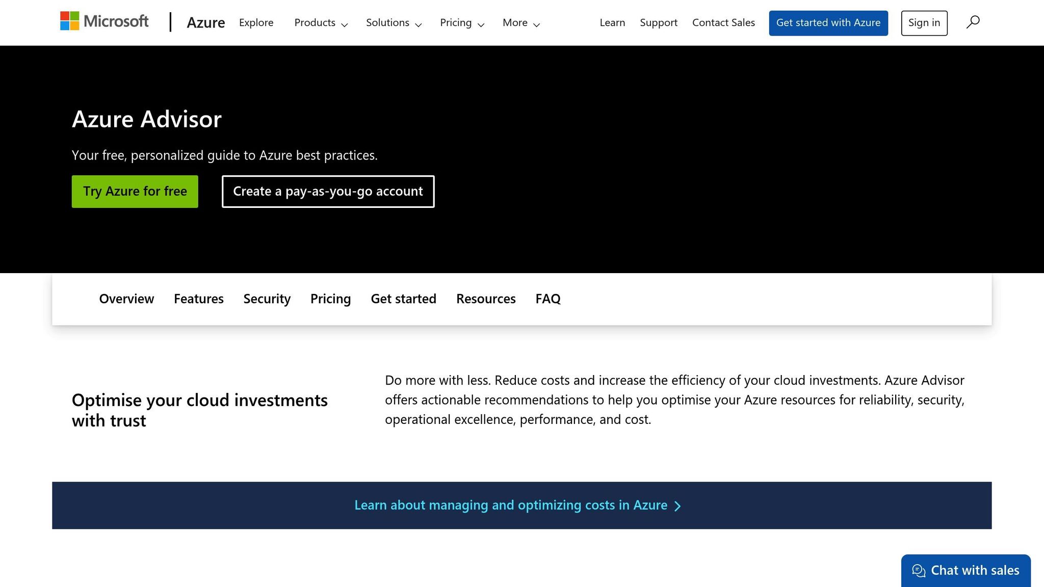 Azure Advisor