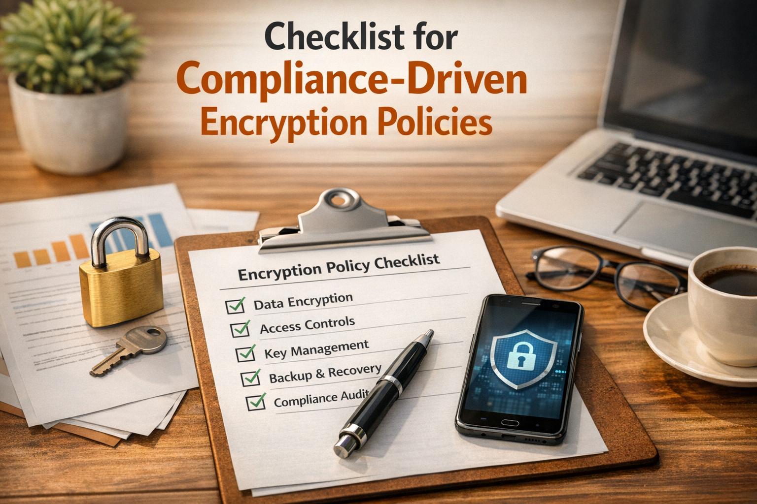 Checklist for Compliance-Driven Encryption Policies