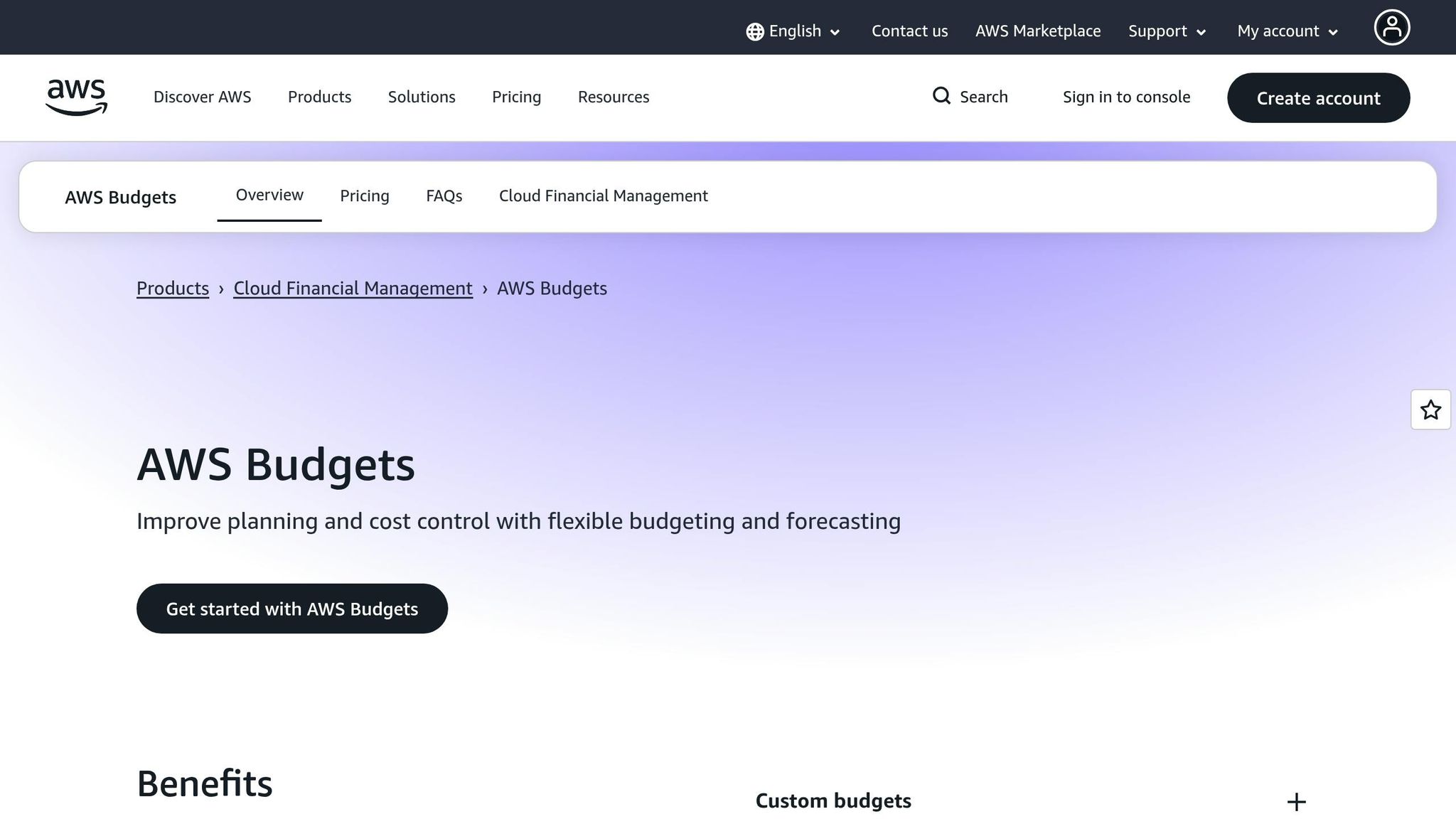 AWS Budgets