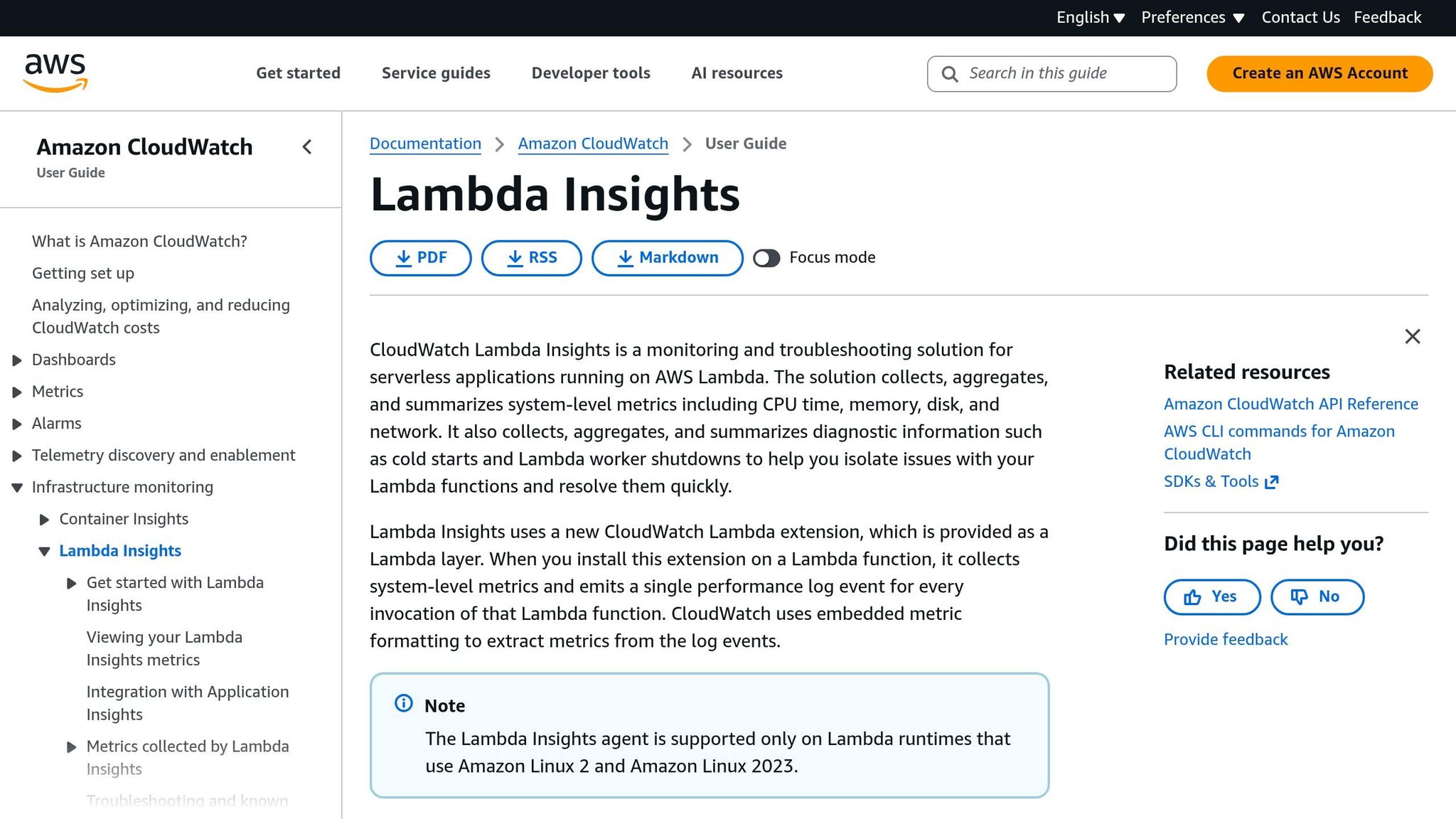 Lambda Insights