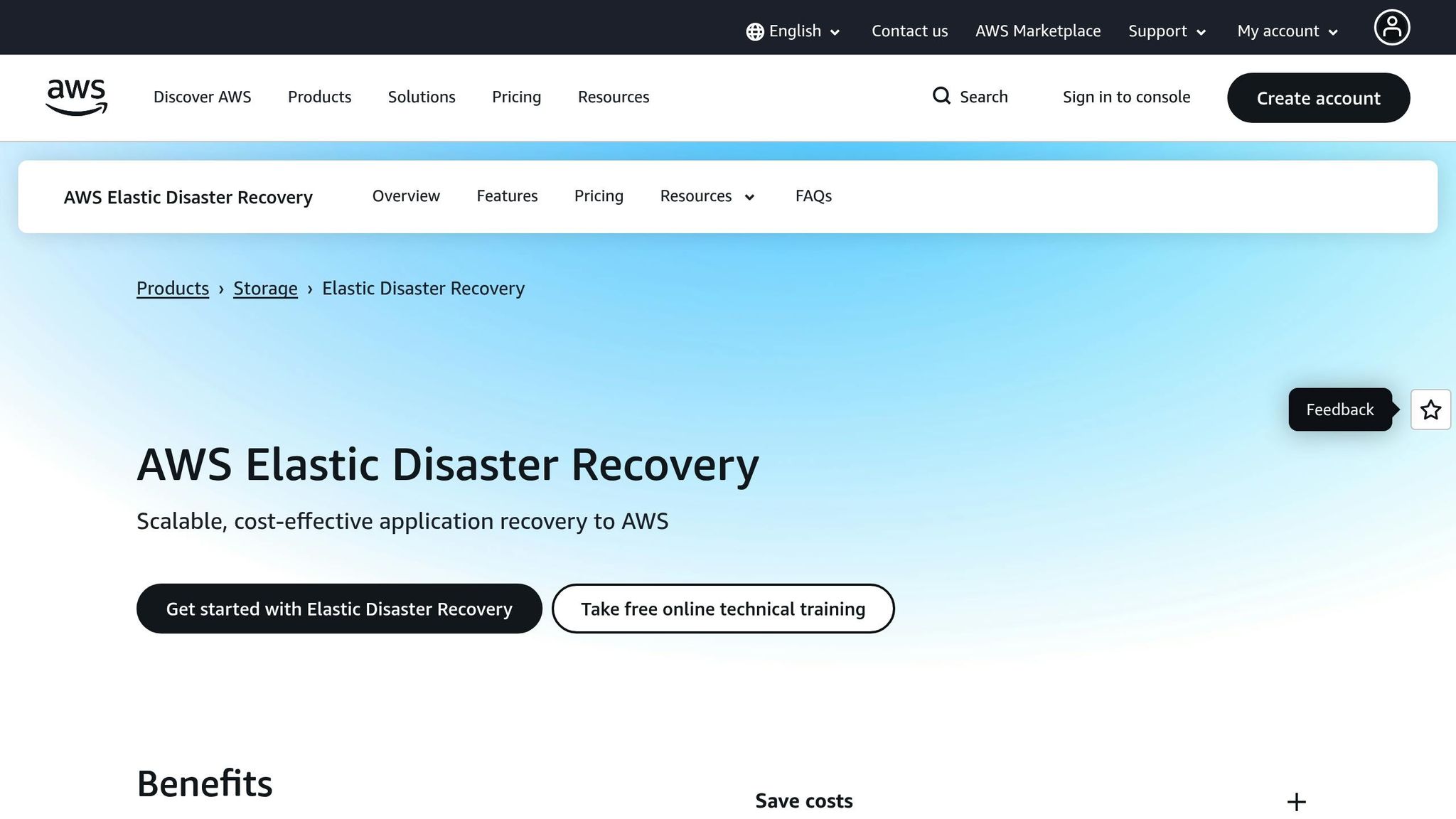 AWS Elastic Disaster Recovery